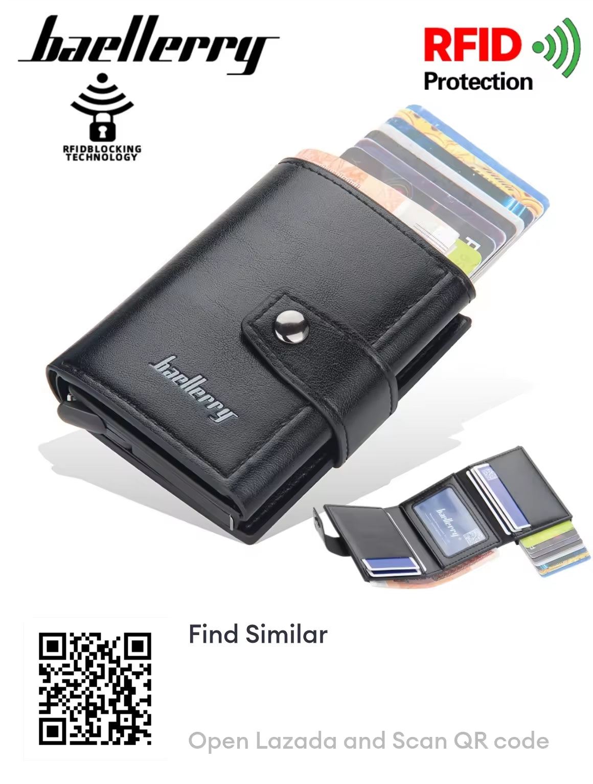 Antitheft Rfid Aluminum Card Holder Wallet Long space Capicity for Cash Antitheft Rfid Aluminum Card Holder Wallet Long space Capicity for Cash